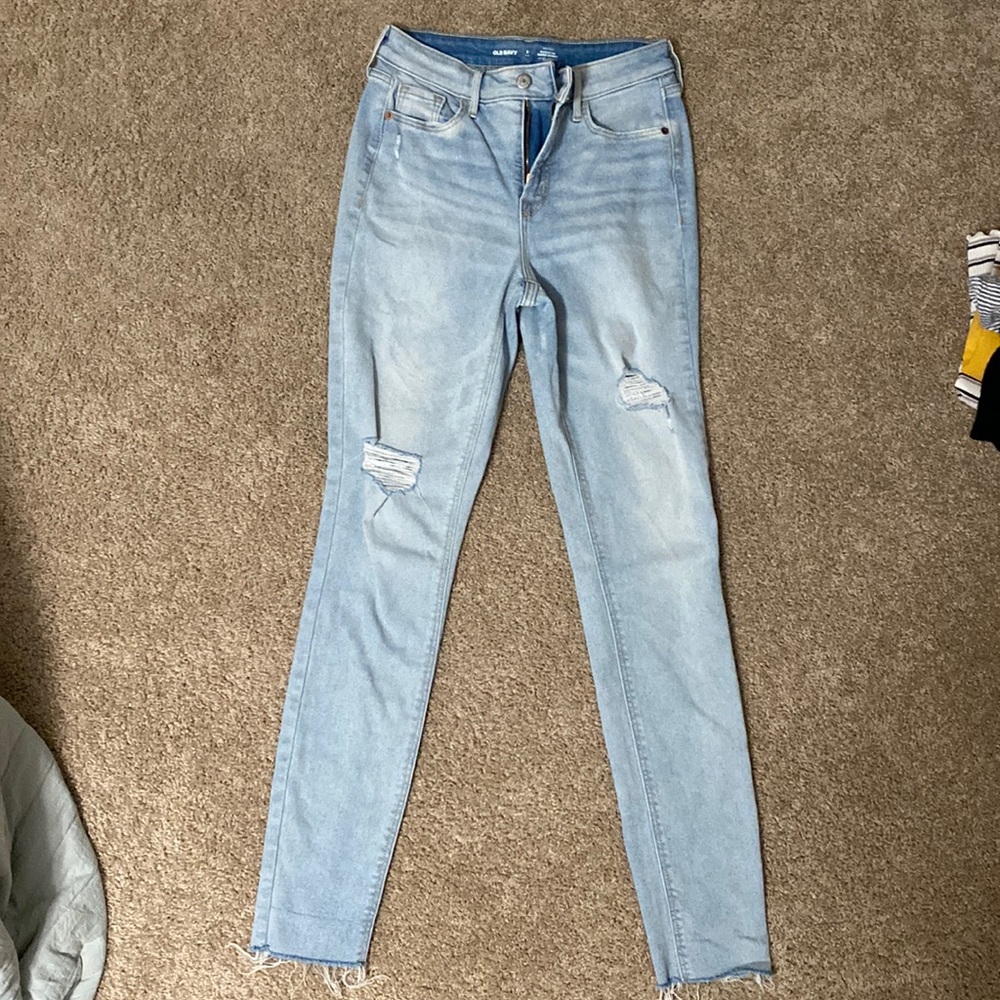 Womens Old Navy High Rise Rockstar Super skinny jeans, size 2 tall